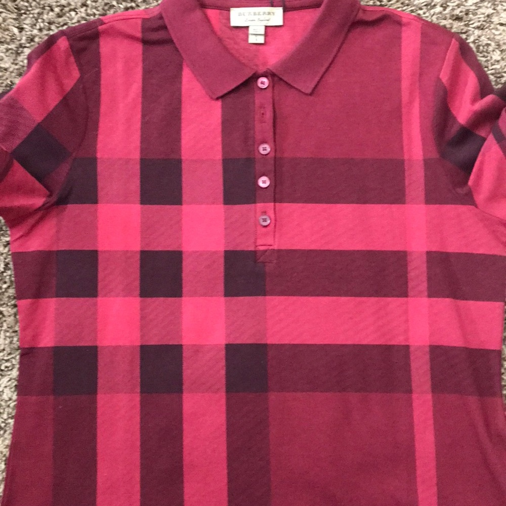 Authentic Burberry Exploded Check Print Polo Shirt - Picture 8 of 8